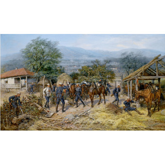 РЕПРОДУКЦИИ НА КАРТИНИ Утро в село Брестовица (1881)